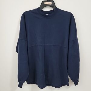 Spirit Navy Cayman Islands Long Sleeve Shirt Size S NWOT 100%Cotton Made In USA